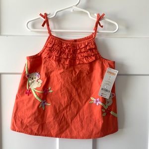 Dark Orange Girls Shirt